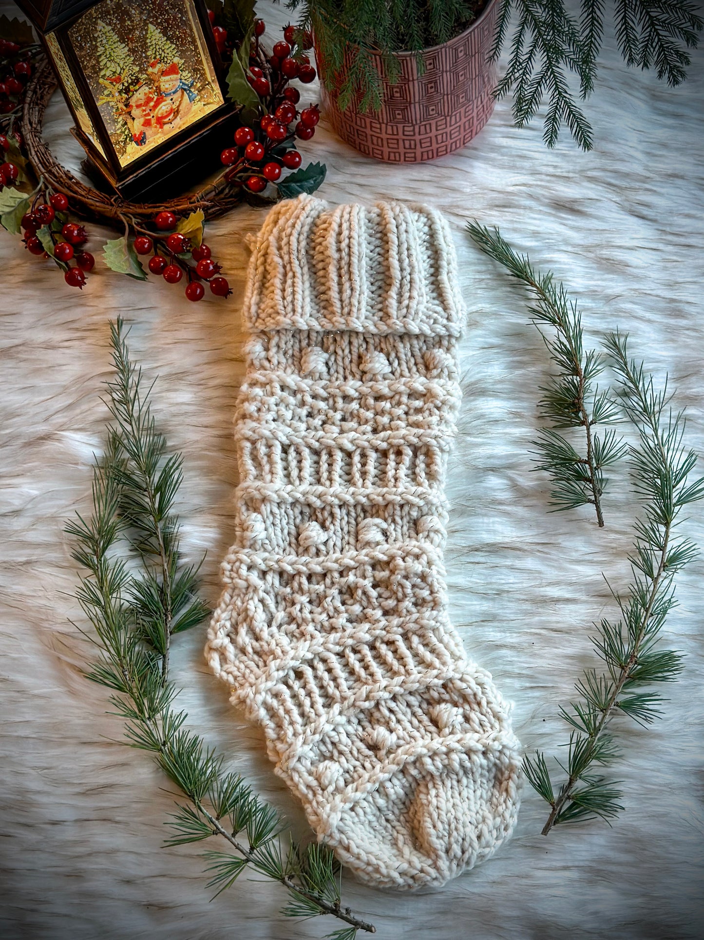 Nordic Stocking Knitting Pattern